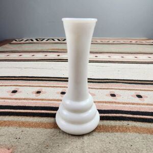 Vintage Milk Glass Bud Vase White Possibly Randall Marked 4